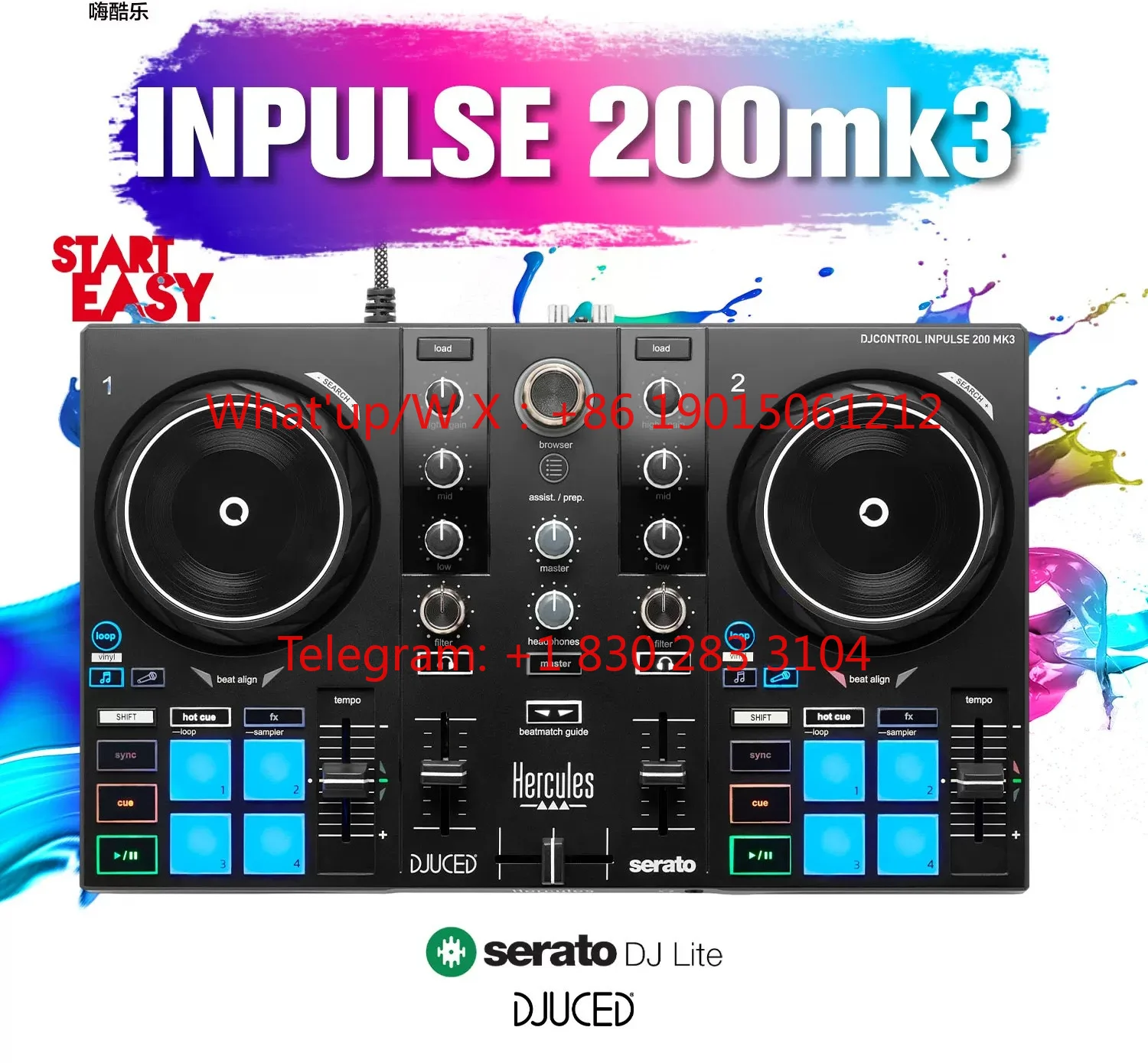 Hi, Cooler 200MK3 DJ controller, beginner's entry-level disc player, home live mixer