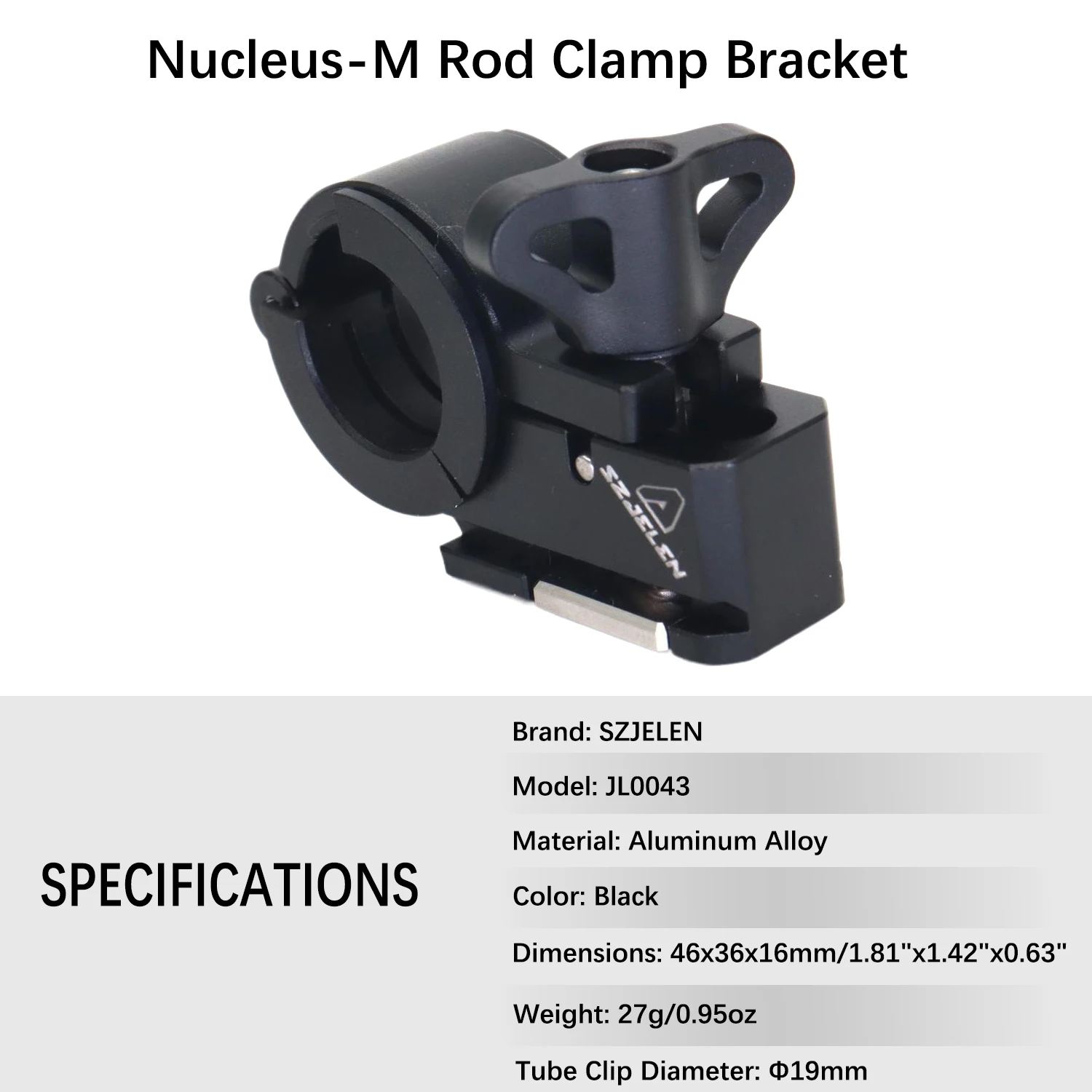 Tilta Nucleus-M Accessories Motor Rod Mount WLC-T03-MRA 15/19mm Rod Adapter For Nucleus M Follow Focus