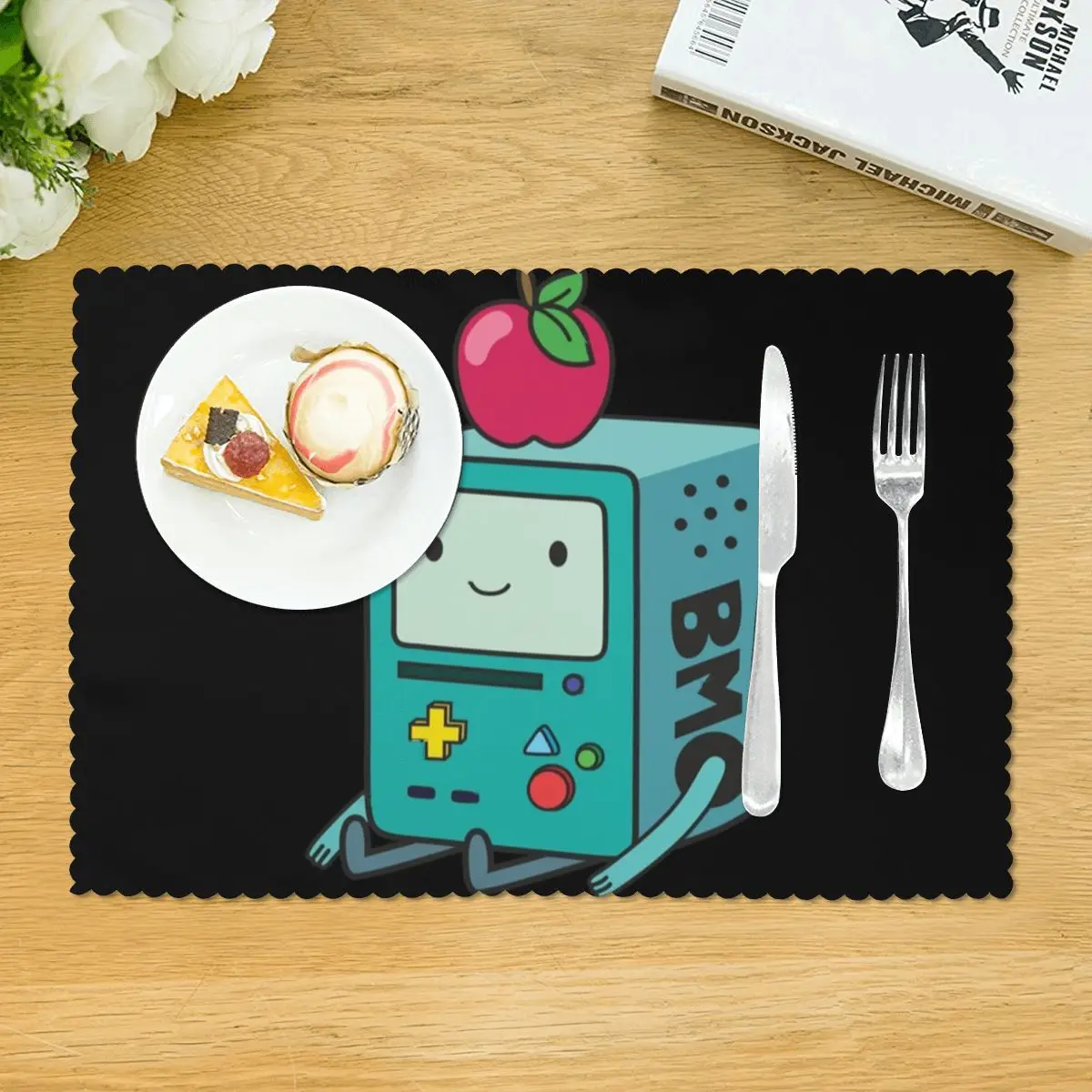 Adventure Time Anime BMO Tovaglietta Piatto antiscivolo Zerbino per tavolo da pranzo Ciotola Sottobicchiere Decorazioni per la casa Tappetini super assorbenti