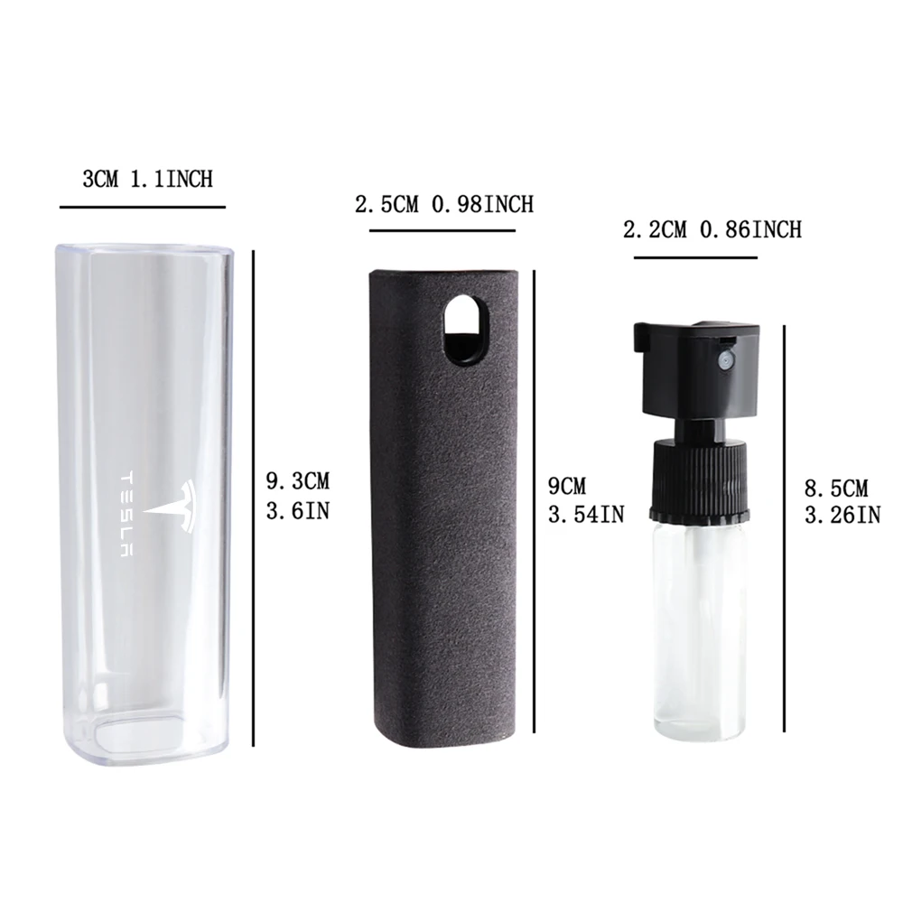 2 in 1 Screen Cleaner Spray for Mobile Phone Tablet Screen Dust Remover Microfiber Wiper Cloth Cleaning Tools For Tesla model 3