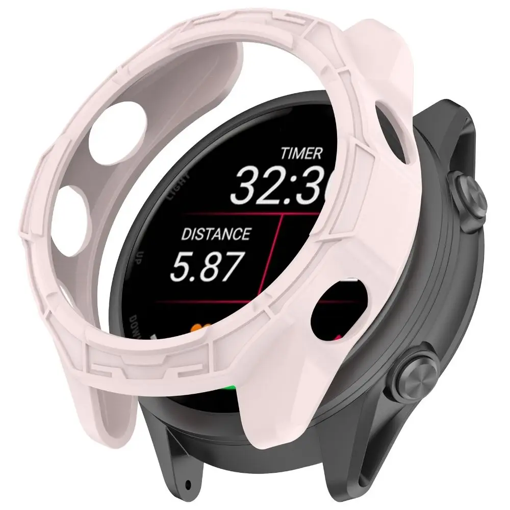 New TPU Protective Case Anti-Scratch Hollow Screen Protector Soft Frame Bumper for Garmin Forerunner 970 Smart Watch Accessories