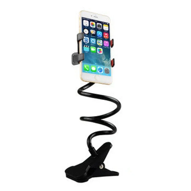 70 cm 360 Clip Mobiele Telefoon Houder Stand Draagbare Flexibele Luie Bed Desktop Beugel Smartphones Bureau Bed Mount Stand Base ondersteuning