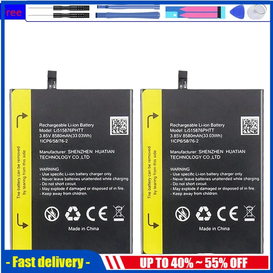 

Bateria Li515876PHTT (bv6600) 8580mAh For Blackview BV6600 Helio A25 Rechargeable Portable Battery