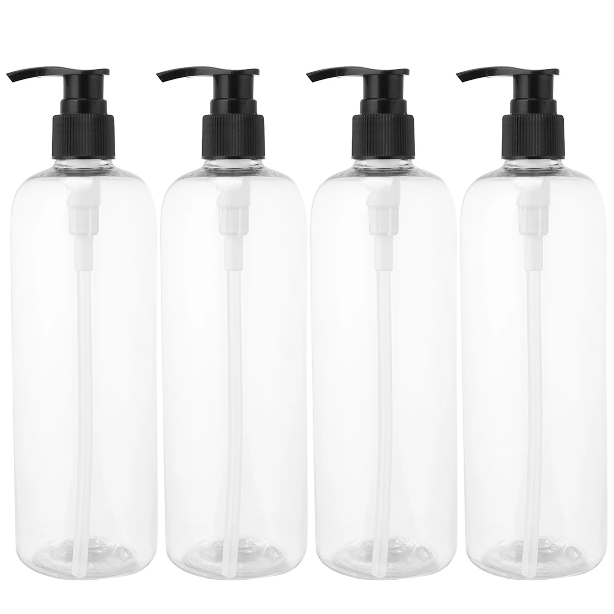 

4 Pcs Portable Bottles Safe Material Long Term Use Leakproof Design Travel Shampoo Bottle Press Pump Emulsion