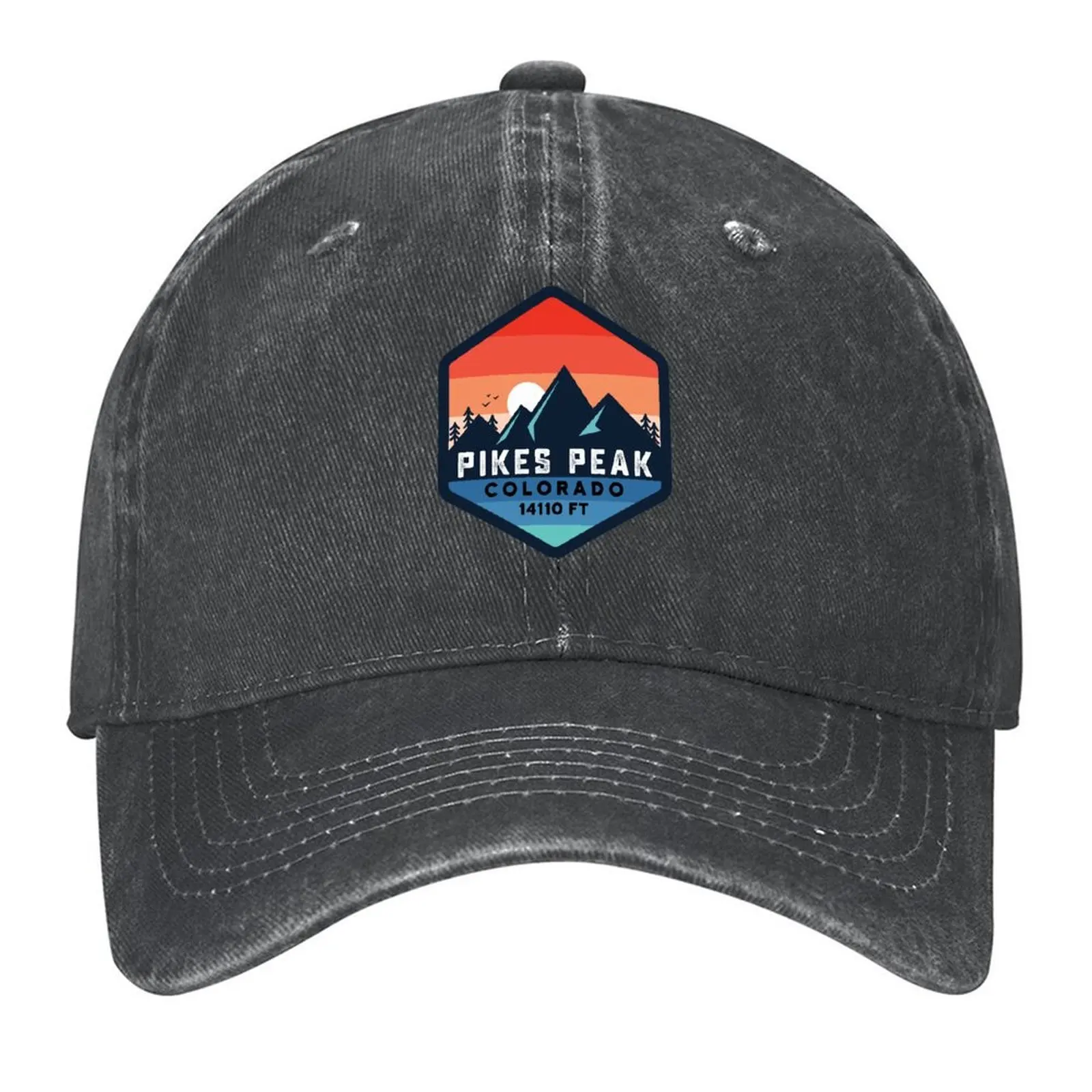 

pikes peak mountain colorado mount summit peak Baseball Cap golf hat genuine tea Hat Fashion Beach For Women Men's