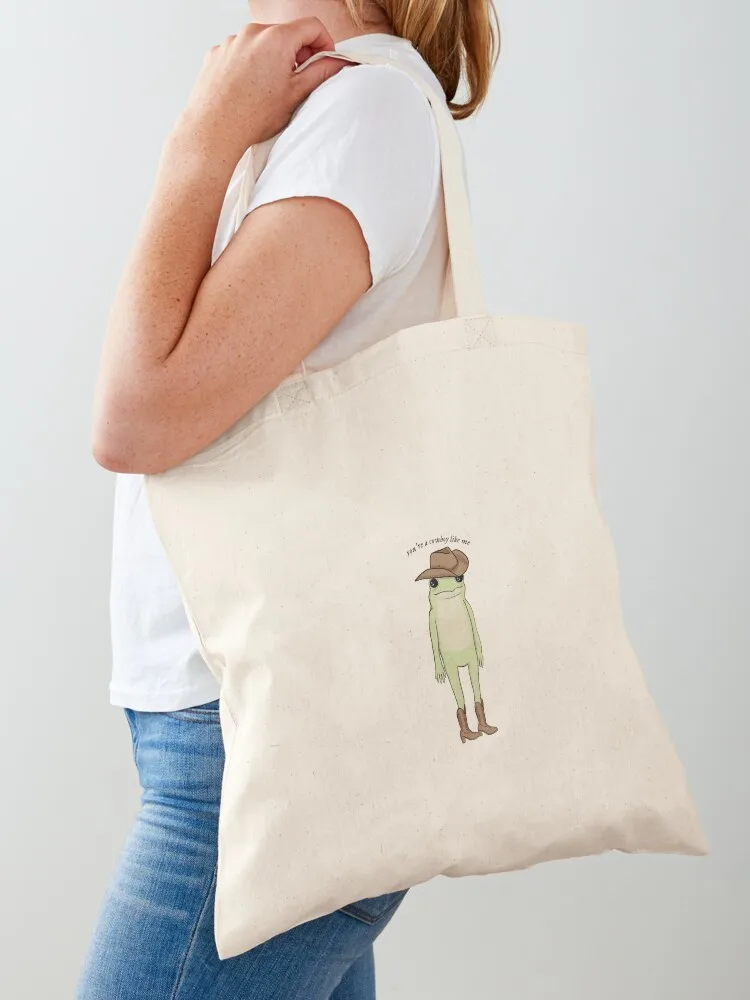 you’re a cowboy like me Tote Bag bags luxury women reusable grocery bags Canvas Tote Bag