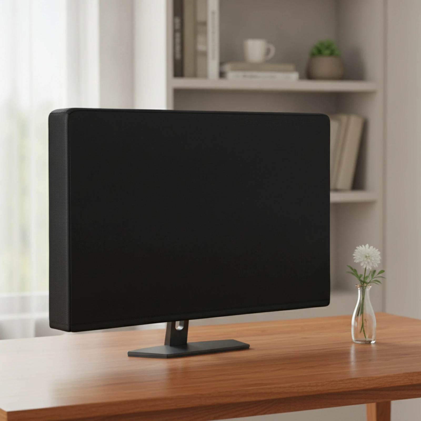 Monitor Dust Cover Moisture-Resistant Desktop Monitor Cover Dust Shielding Sleeve Easy to Use Full Body for Home Office, Desk