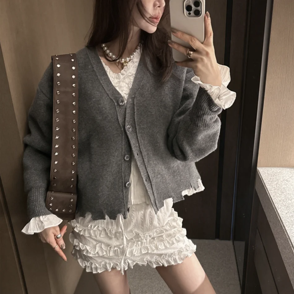 

Очаровательная утягивающая многослойная юбка с рюшами, женская юбка с высокой талией, корейское модное весеннее новое поступление