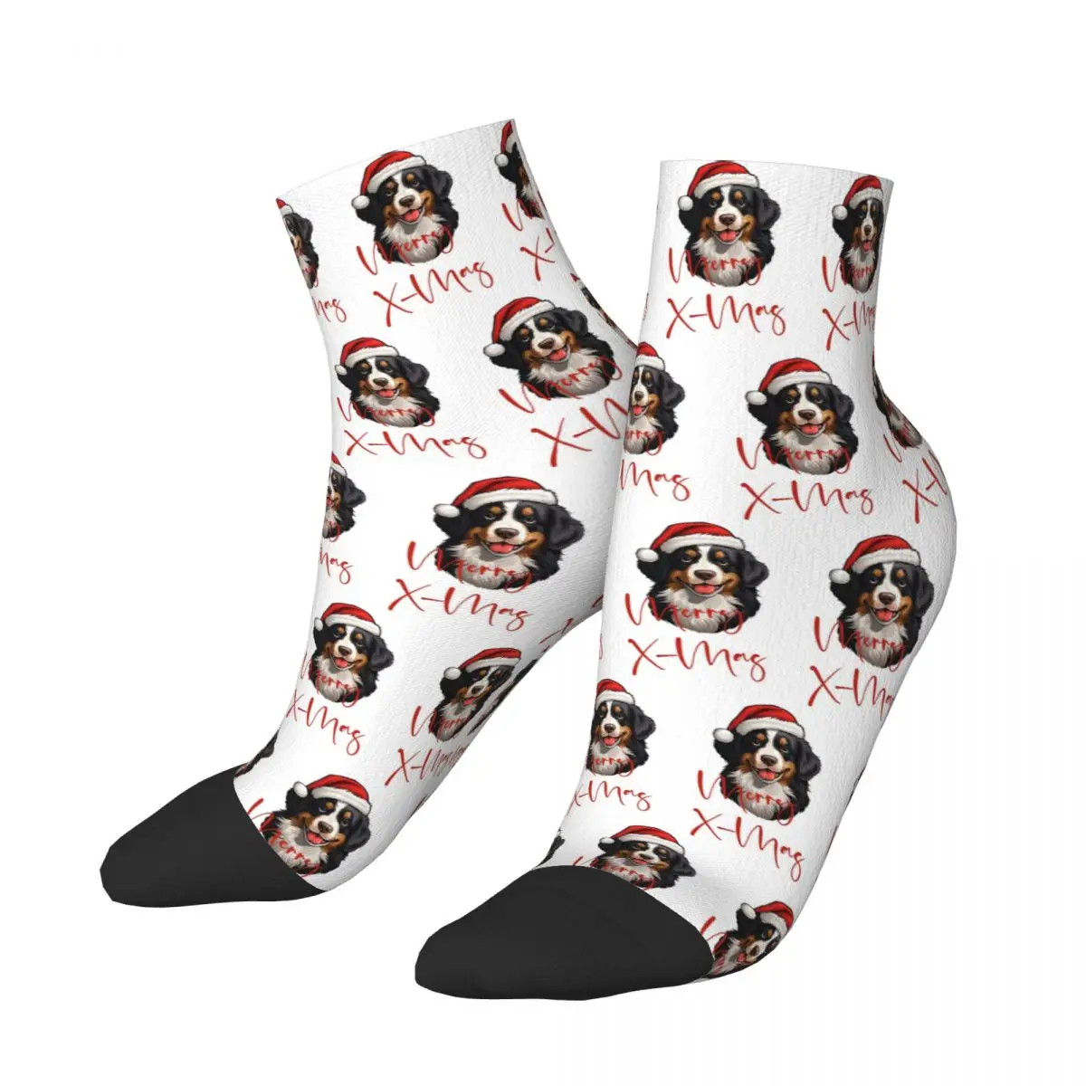 Bernese Mountain Dog Socks Harajuku Sweat Absorbing Stockings All Season Socks Accessories for Man's Woman's Christmas Gifts