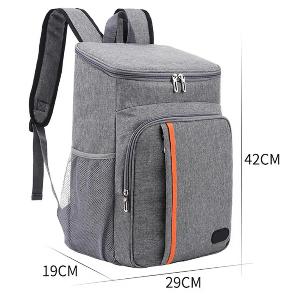 Thermal Backpack Multiple Pockets Large Capacity Leakproof Waterproof Oxford Cloth Outdoor Camping Picnic Cooler Insulation Bag