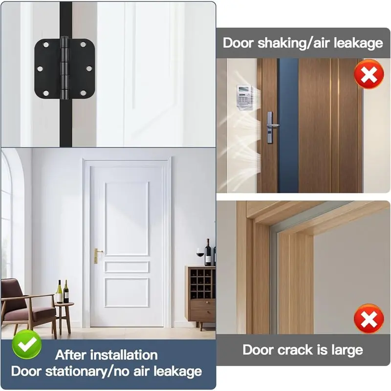 AT02-50 Pack Door Hinge Shims For Interior Door Alignment, Trimmable