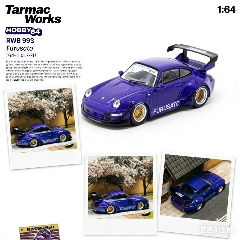 

TW 1:64 RWB 911 993 Furusato - Реалистичная статическая модель автомобиля из сплава, для игрушек для мальчиков и коллекционных предметов для взрослых.