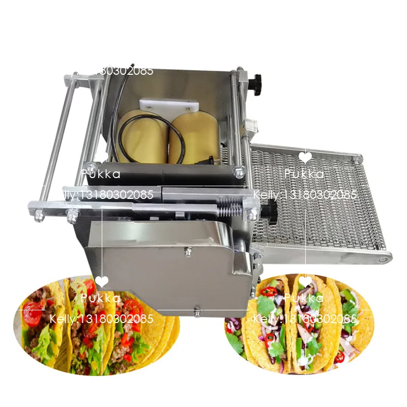 110V Small Flour Corn Mexican Tortilla Maker / Taco Press Tortilla Wraps Making Machines