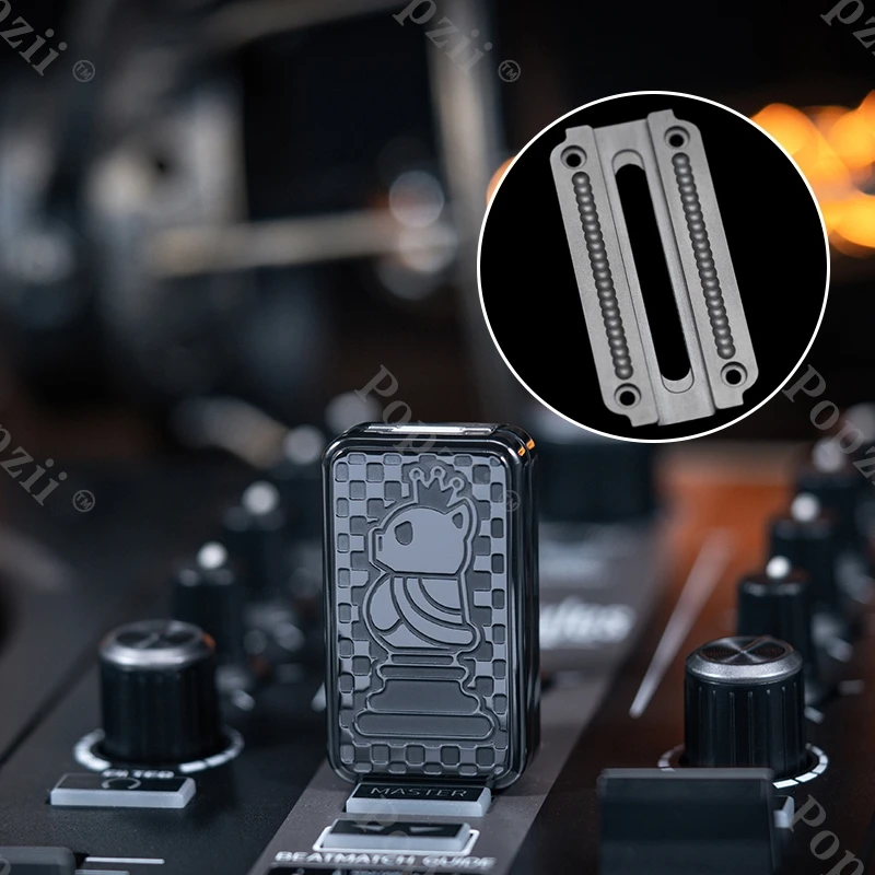 YEDC&01EDC Zirconium Colorful Hand Carving Mechanical Slider Slide Fidget Toy Slider Fidget Anxiety Toys