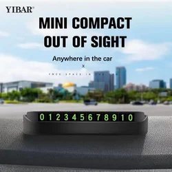 Luminous Car Temporary Parking Card Auto Parking Stickers Car Accessories Phone Number Hidden Stop Sign Card Plate