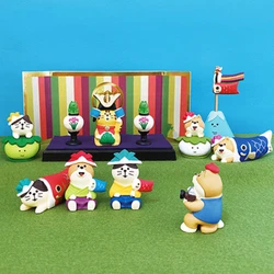 Japan Zakka The Dragon Boat Festival Mini Statue Bookshelf Decoration Collectible Home Decor Resin Craft Japan Ornaments Gifts