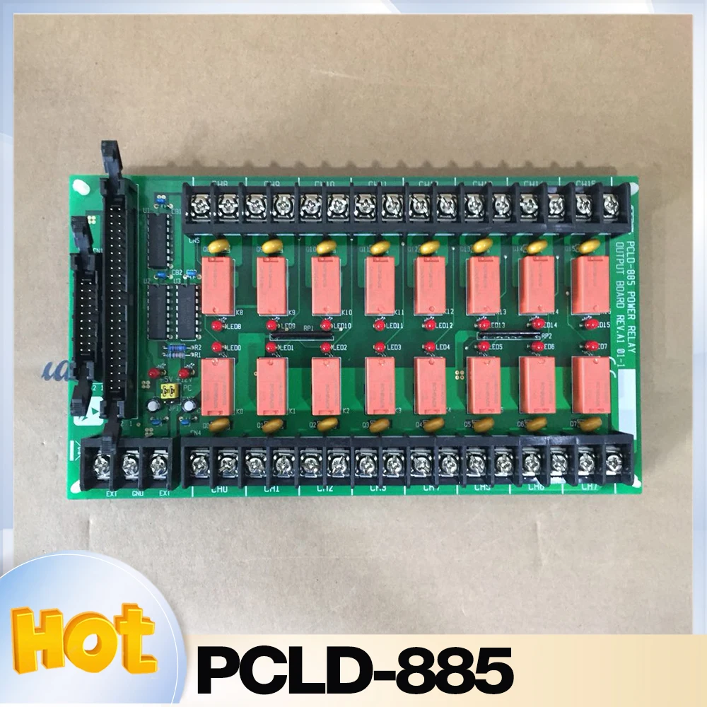 For Advantech 16-channel voltage relay output terminal power terminal board PCLD-885