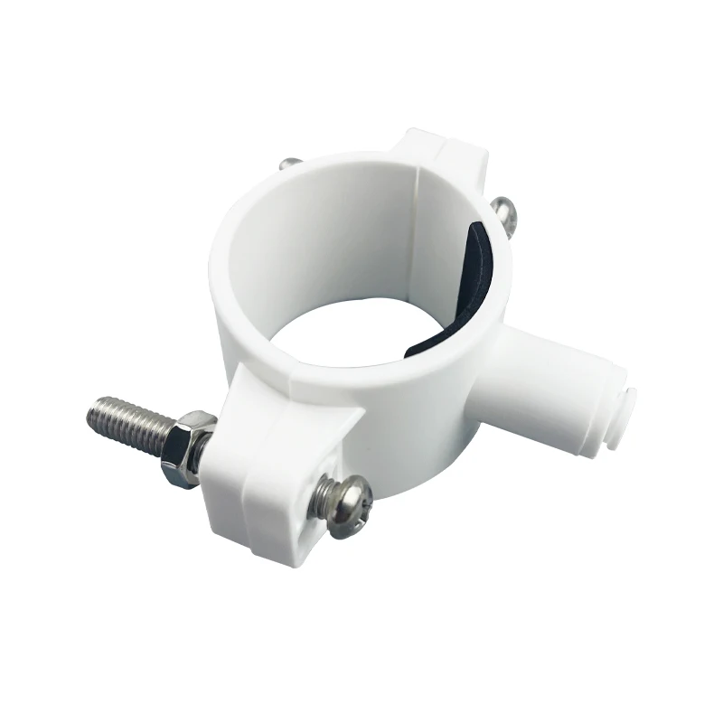 40mm RO Water Drain Waste Water Pipe Clamp Saddle Valve Clips 1/4\