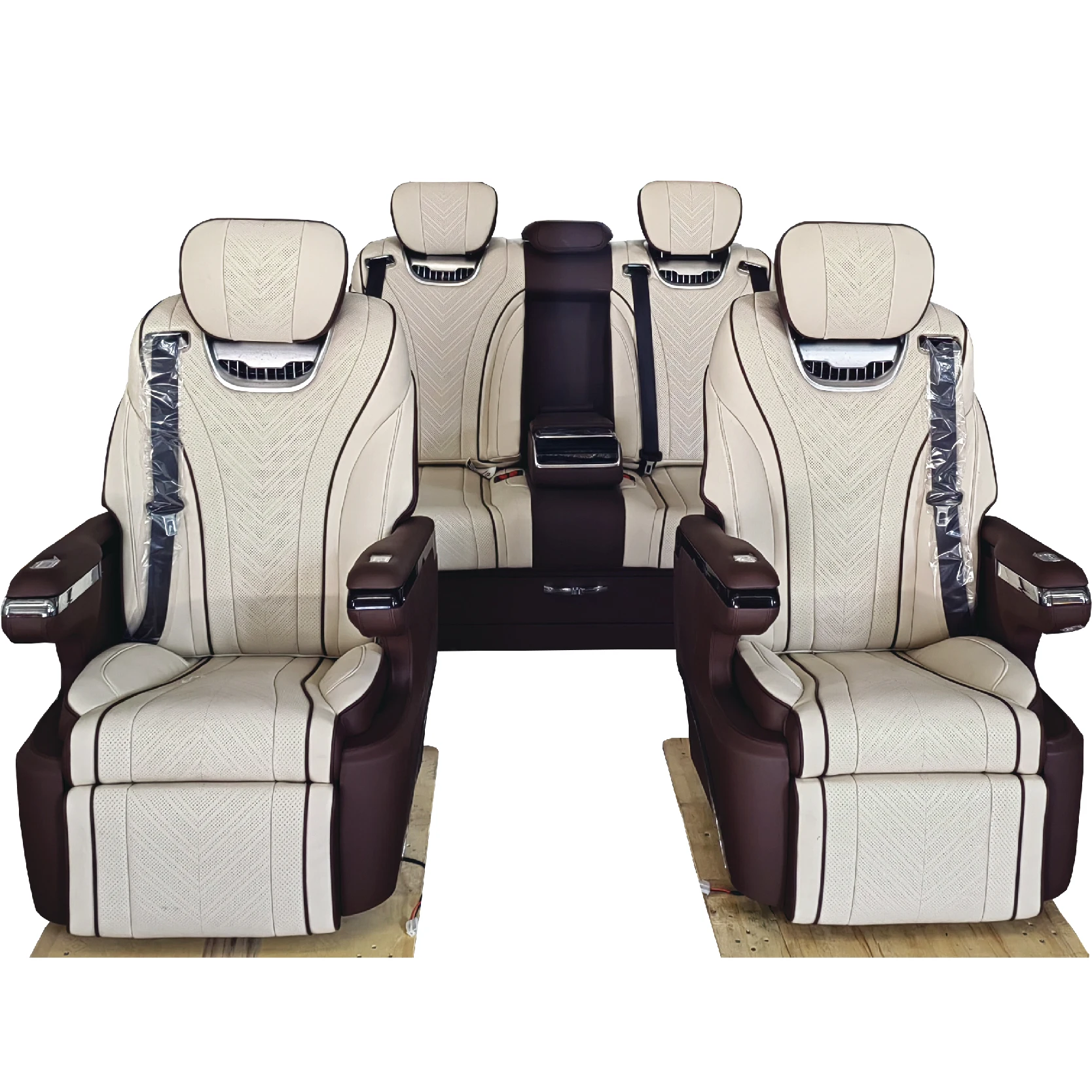

Stylish and Comfortable Electric Luxury Leather Car Seats for Sprinter Vito Hiace Coaster V260 Modified Car Accessories
