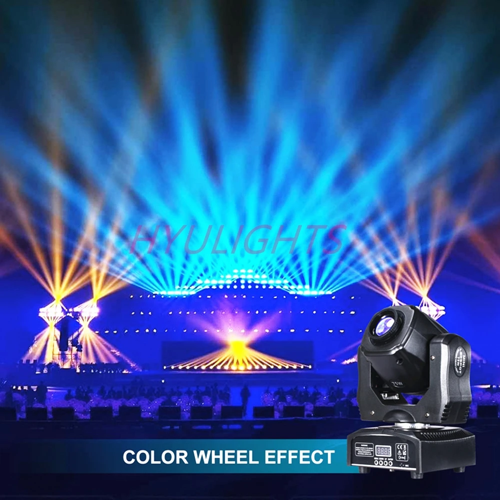 Imagem -06 - Led Moving Head Light com Controlador Dmx Gobo Rotação Padrão Foco Manual Projetor dj Disco Iluminação de Palco 75w