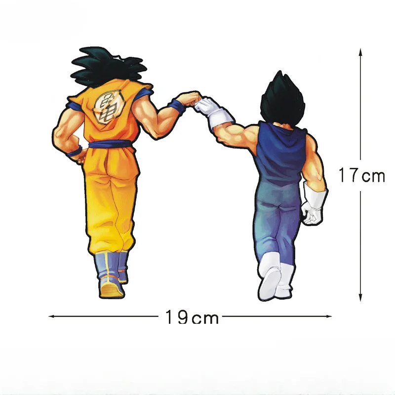 Dragon Ball Reflective Cartoon Sticker Son Goku Kuririn Master Roshi Car Fuel Cap Decoration Sticker Children\'s Toy BirthdayGift