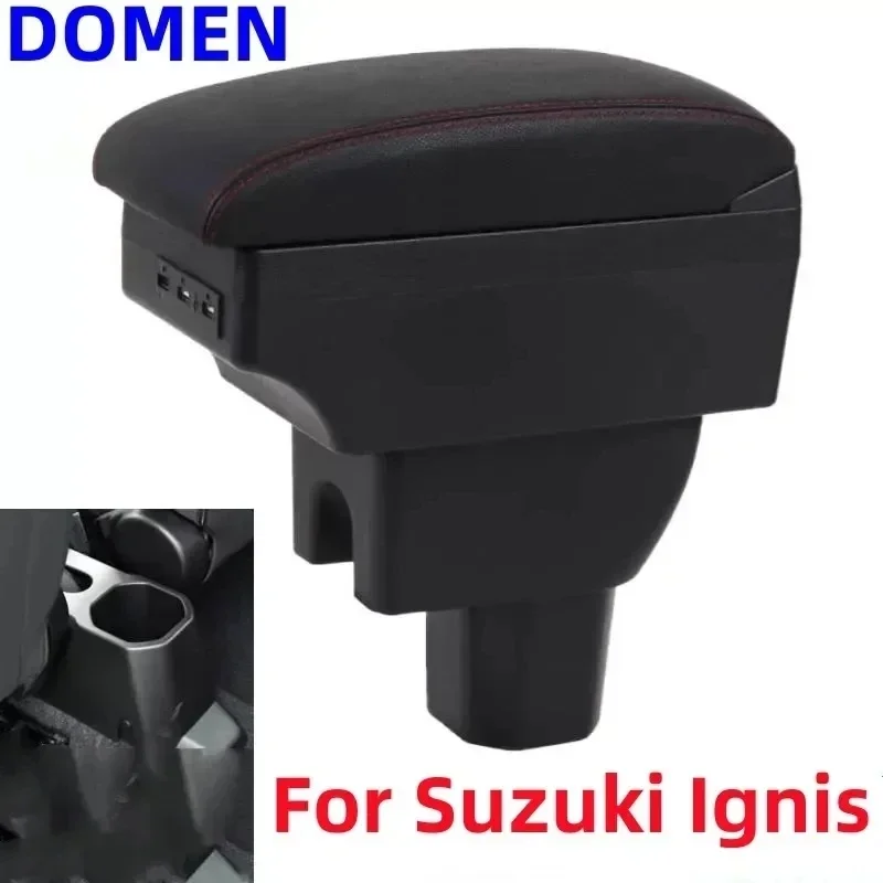 

NEW For Suzuki IGNIS Armrest Retrofit parts Interior details Storage box Simple installation Car Armrest box Car Accessories USB