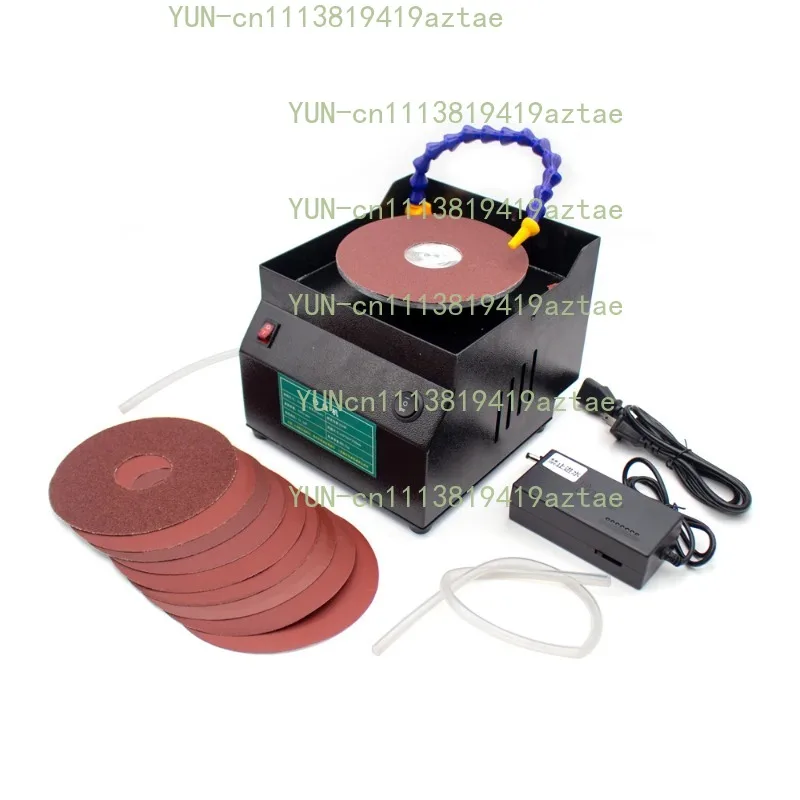 Water-Cooled Electric Knife Sharpener - 150mm Wet/Dry Grinding Wheel with One-Touch Water Circulation System & Adjustable Speed