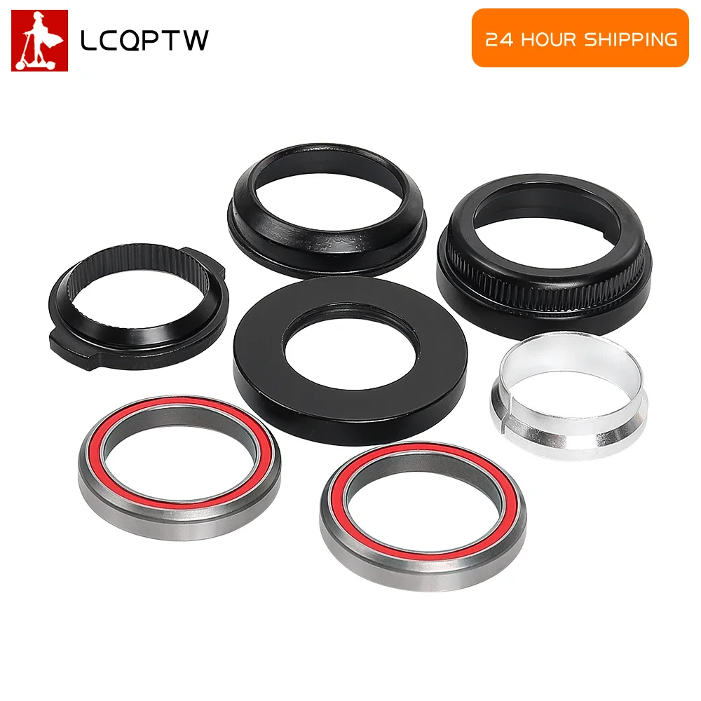 Front Fork Headset Bearing Bowl Set for Kugoo Kirin A1 Kukirin A1 Electric Scooter Steering Column Replacement Parts