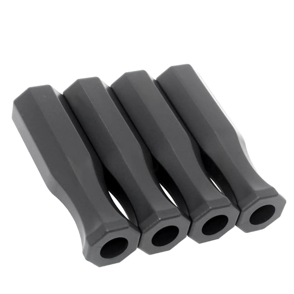 

8 Pcs Table Football Handle Covers Black Ergonomic Grip Replacement Parts Plastic Material Long Lasting Durability Ideal