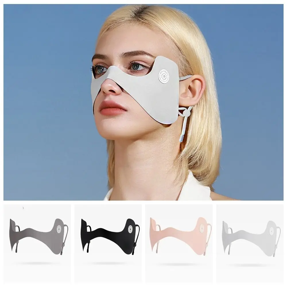 

Sunscreen Face Scarf Ice Silk Mask Summer Solid Color Sunscreen Eye Patches Eye Protection Face Scarves Face Cover Riding