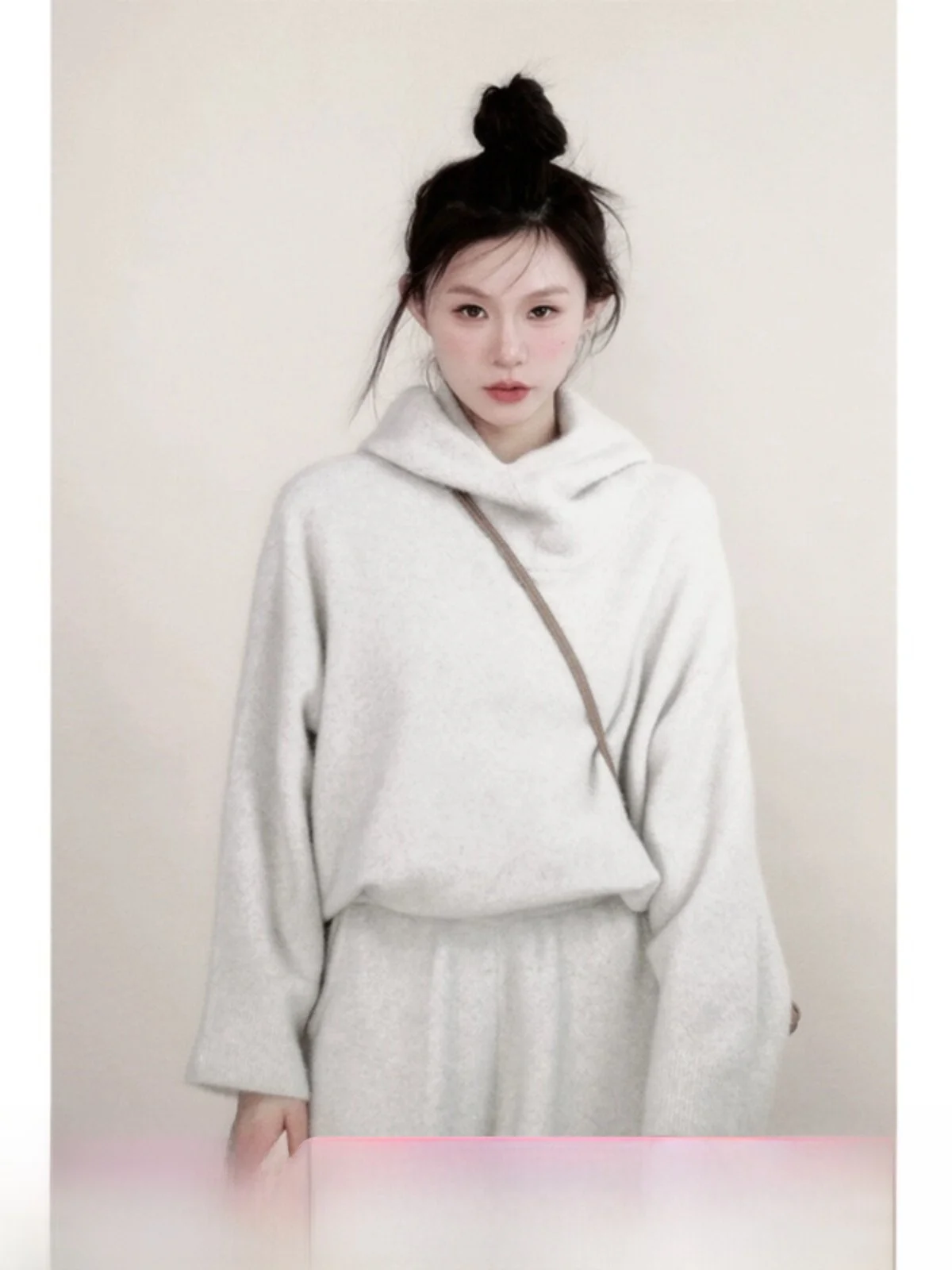 

Lazy Sle Sweater Set Soft Draped Hoodie Wide Leg Pants Two Piece Set Winter Casual Faion Women's Comfortable Long Sve ...