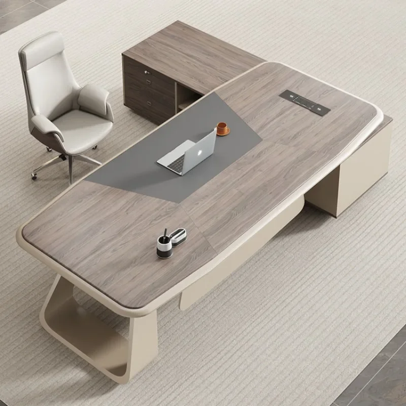 Designer Unique Office Desk Cabinets Organizer Executive Drawers European Storage Desks Art Reception Escritorio Home Furniture