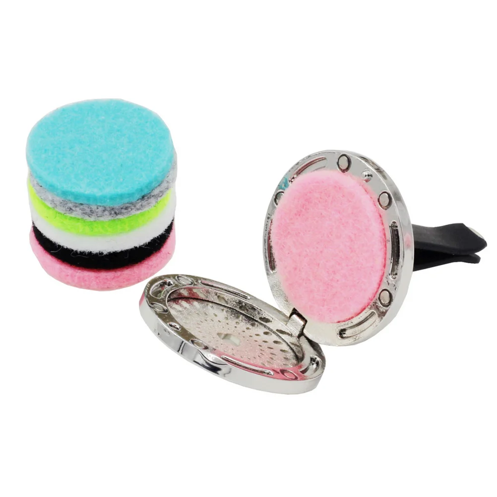 

2Pcs Car Aroma Clip Essential Oil Diffuser Relaxing Air Vent Freshener Car Perfume Decoration Locket Mini Gift for Girls