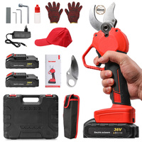 750W Electric Pruning Shears Cordless Pruner Shear With 2PCS 36V Battery Fruit Tree Bonsai Pruning Tree Branches Cutter Tool