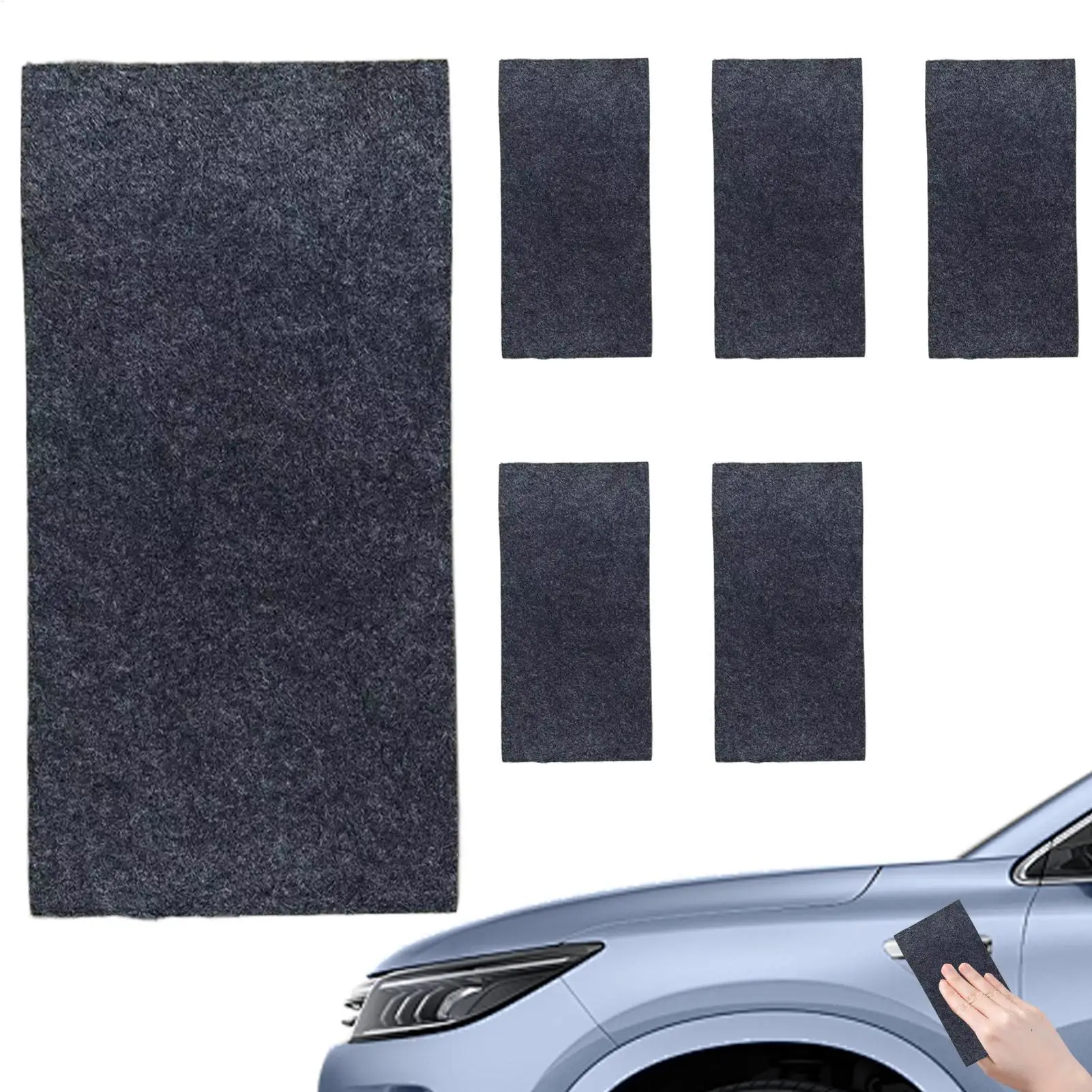 Scratch Remover for Vehicles 6 Pieces Gentle Detailing Rags Car Scratch Eraser Cleaning Cloths for SUV RV Sedan Motorcycle Bike