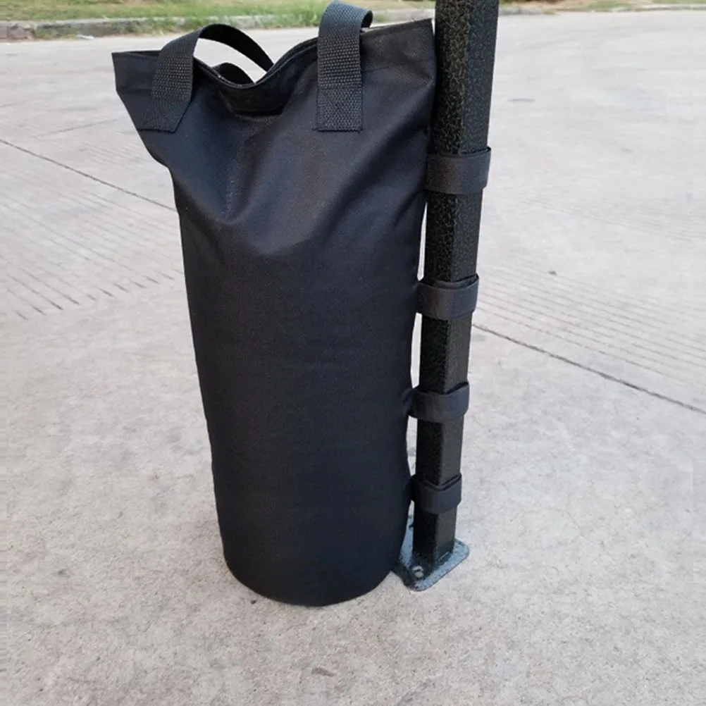 Sac de sable coupe-vent en tissu Oxford, 1 pièce, auvent pliant simple pour Camping en plein air, sac de sable fixe pour usage extérieur (uniquement 15x40cm noir)