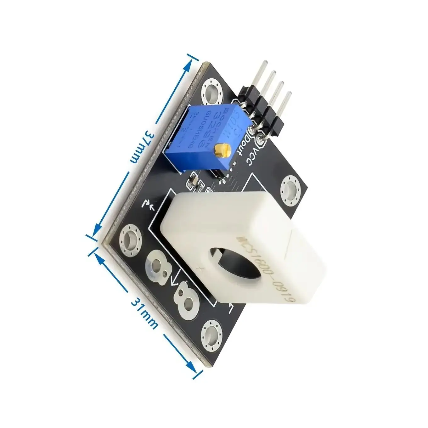 WCS1600 -WCS1700- WCS1800 3-5V Hall Current Sensor Adjustable DC- 100A 70A 35A Short Over-Current Detector Protection Module