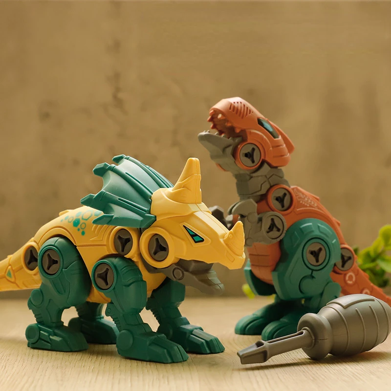 DIY Disassembly Assembly Dinosaur Toy Set for Children Kids Gift Screw Nut Combination Assembling Dinosaur Model Educational Toy