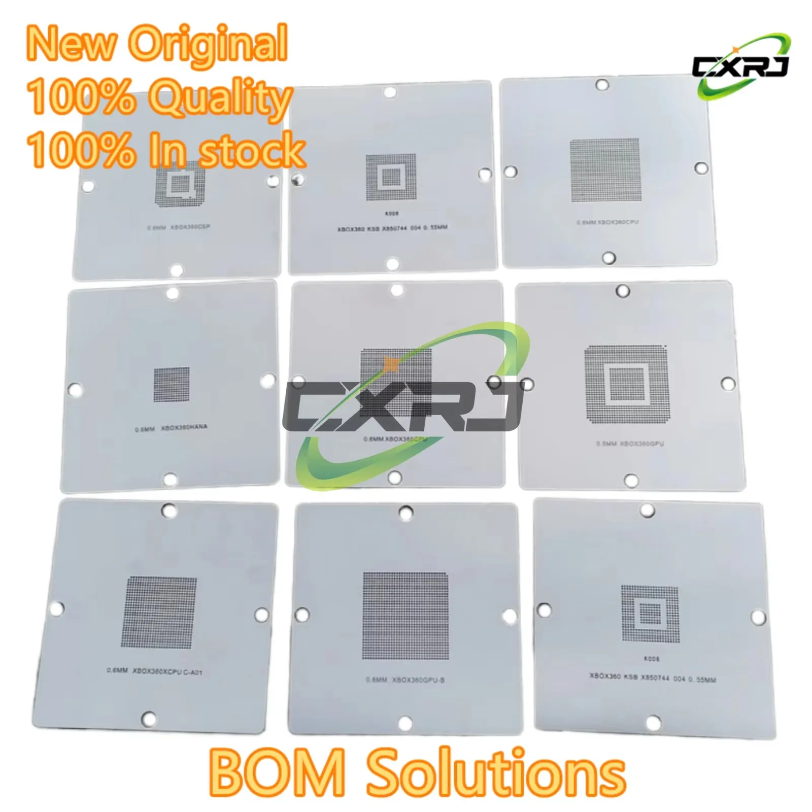 9Pcs/Lot CPU GPU Stencils 90*90mm BGA Reballing Console CSP HANA GPU-B CPU-A01 Reballing Repairing