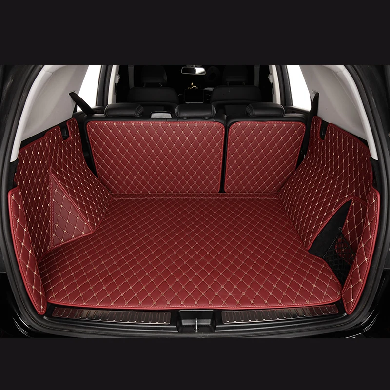 5 Seat Durable Custom Leather Colorful Car Trunk Boot Mat For Dacia Jogger 2021 2022 2023 Auto Carpet Accessories Interior Parts