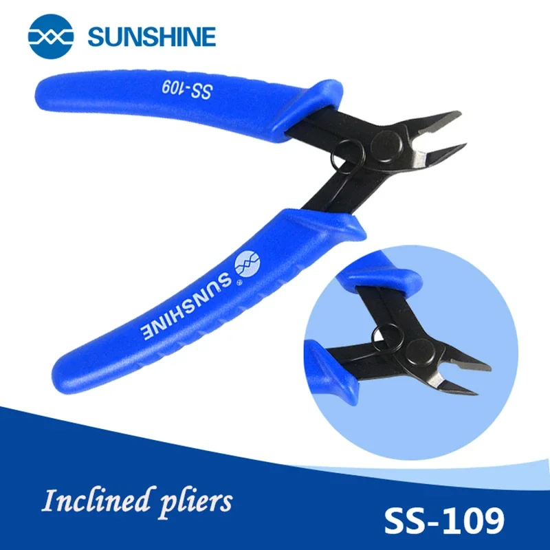 Beveled pliers, pointed pliers, shielding cover scissors SUNSHINE S-109 multifunctional pliers and line scissors