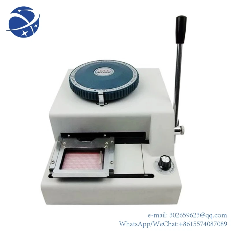 

yyhc Manual PVC name id card embossing machine printer JX-70C