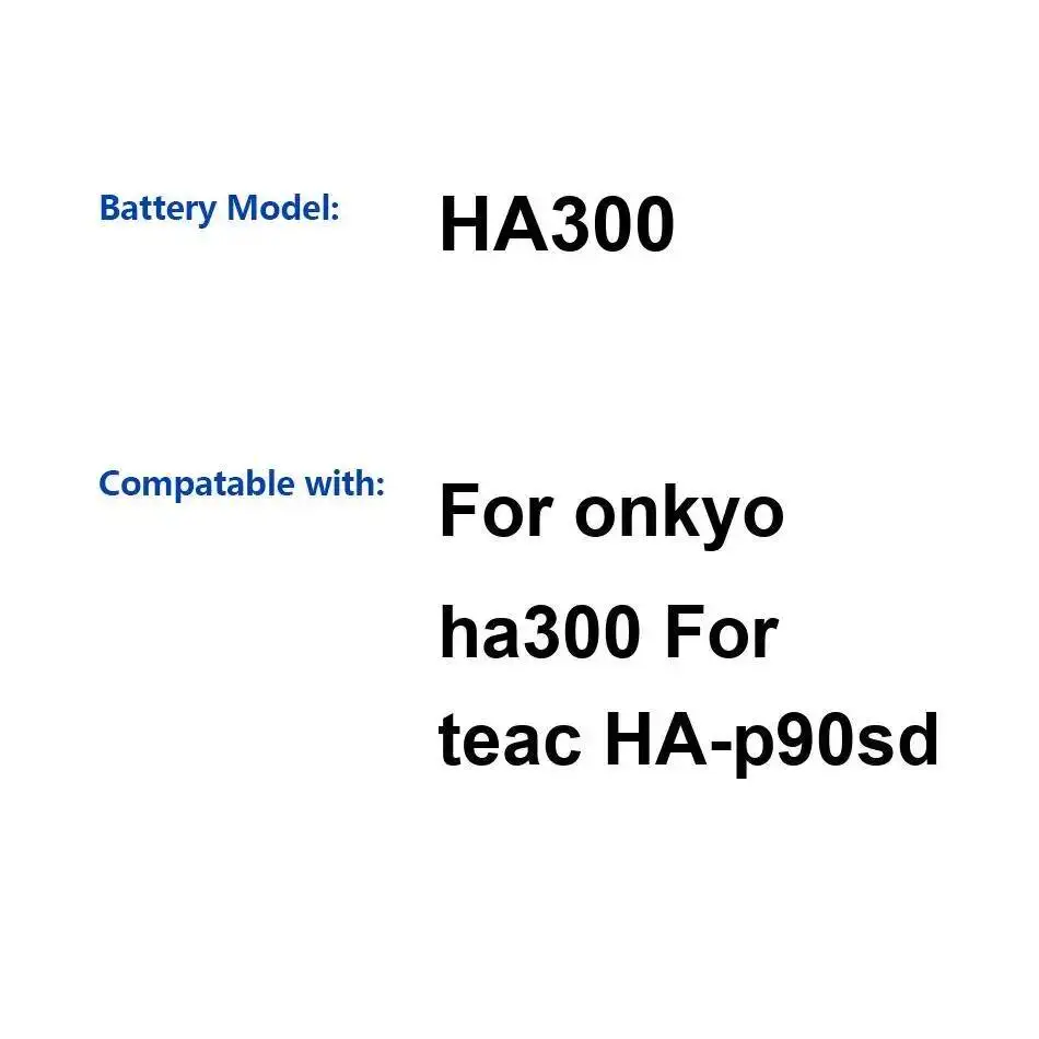 

Аудиоусилительный аккумулятор для Onkyo HA300, для проигрывателя Teac HA-P90SD, премиум-замена, 3460 мАч
