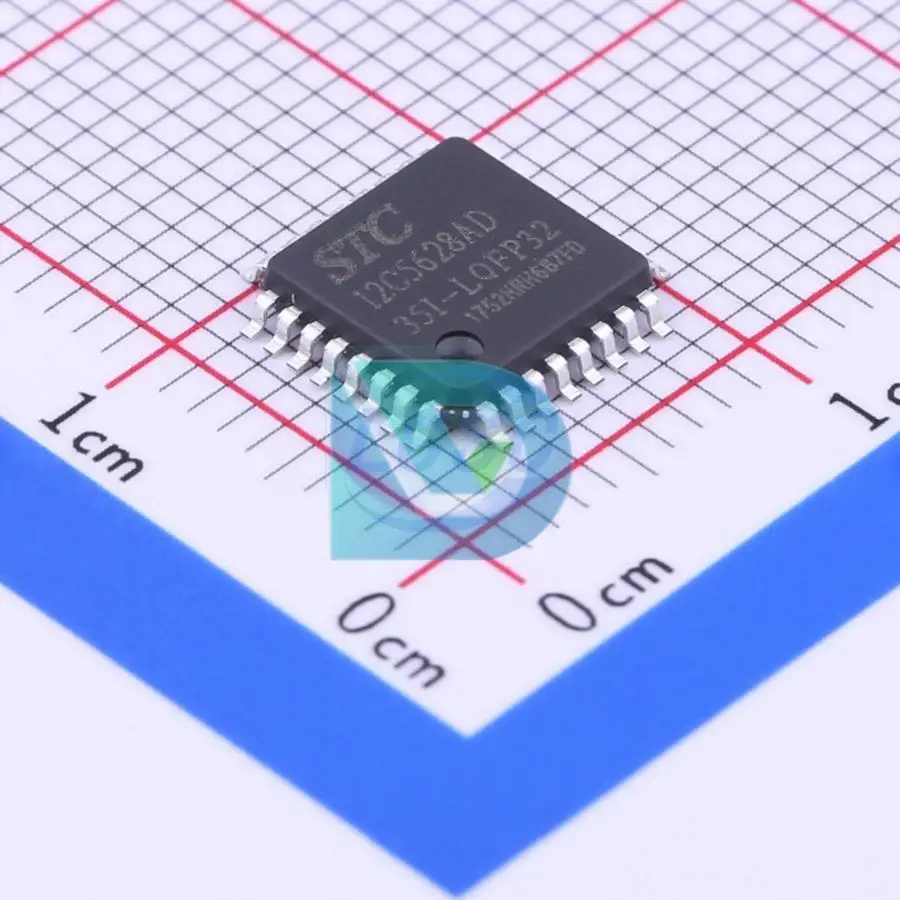 

STC12C5628AD-35I-LQFP32 28KB 768Byte FLASH 27 3.5V~5.5V 51Series 35MHz LQFP-32(7x7) Microcontrollers (MCU/MPU/SOC) chips New ori