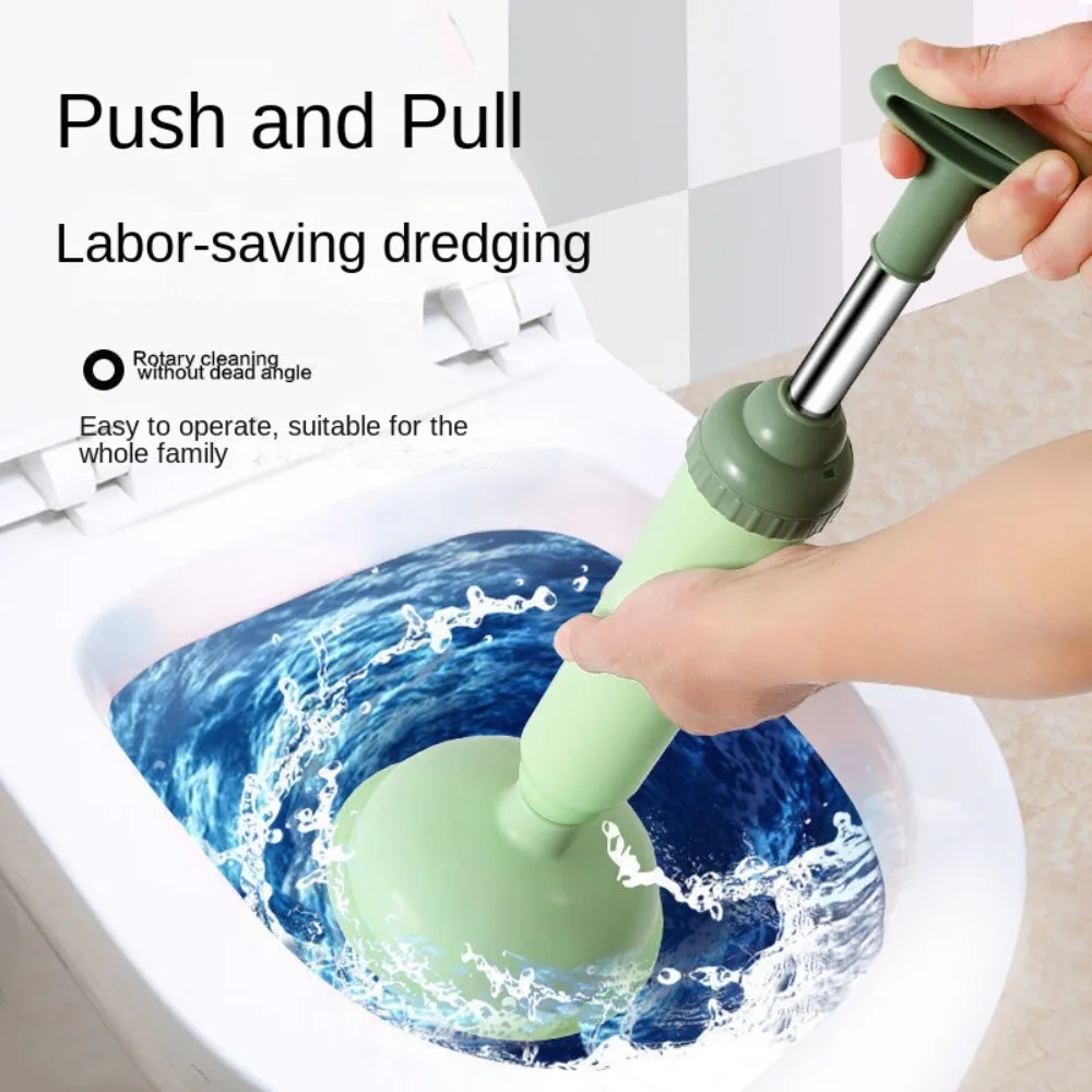 Silicone Toilet Pipe Plunger Vacuum Suction Cups High Pressure Pump Drain Cleaners Household Reusable