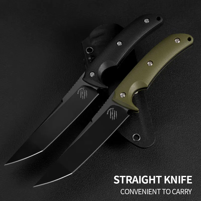 1PC Self-Defense Knife, Sharp Fruit Knife, EDC Fixed Blade, High Hardness Tactical Knife, Stainless Steel Kitchen Utility Knife