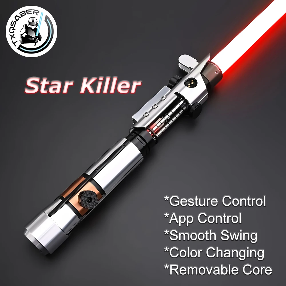 

TXQSABER Star Killer световой меч Neo Pixel SNV4 гладкие качели лазерный меч металлическая ручка светодиодная лента лезвие реплика игрушки для косплея