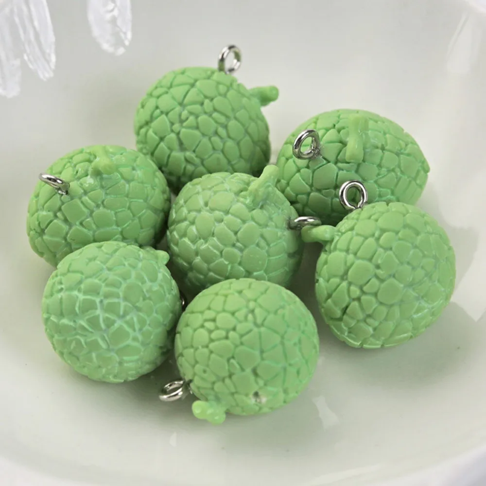 10pcs Cute Simulated Fruit Resin Beads 3D Apple Resin Fruit Beads Handmade Apple Beads DIY Earring Jewelry