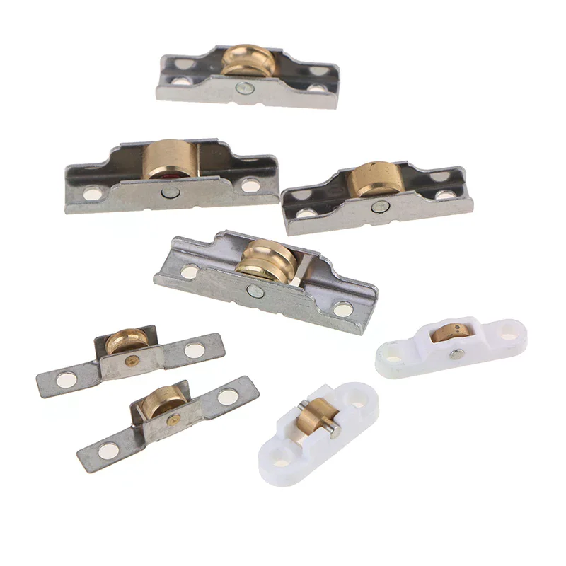 1 قطعة بكرة نافذة من الفولاذ المقاوم للصدأ الزجاج العلوي والأسفل البكرات عجلة انزلاق الباب الأسطوانة عداء كتم عجلة المسار بكرة الأثاث #3