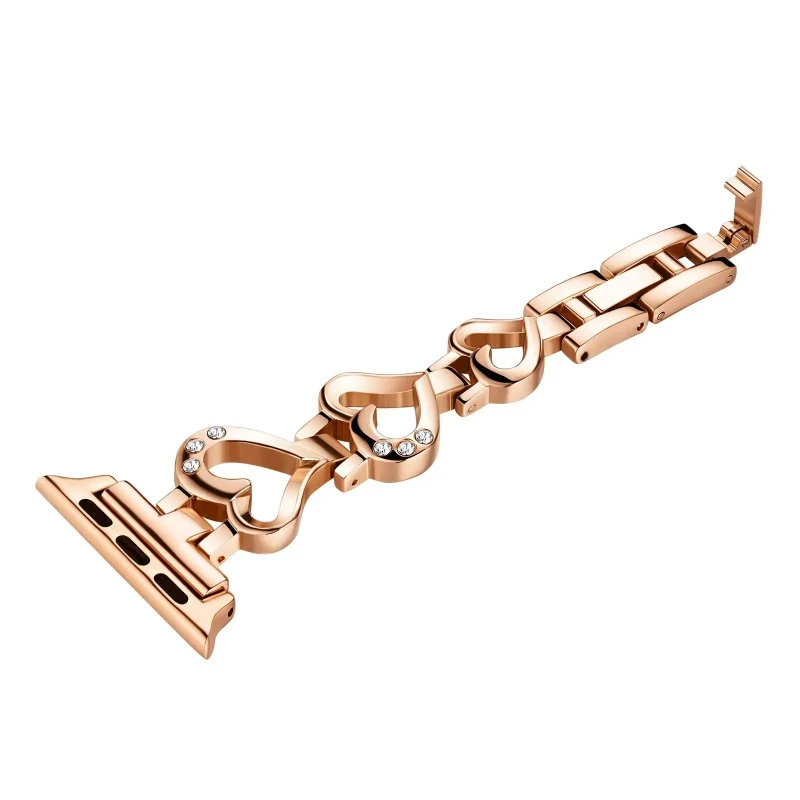 Für Apple Watch Band Ultra 2 49 mm 45 41 46 42 38 40 44 mm Gliederarmband Correa iWatch Serie 10 9 8 7 6 5 4 se Diamantarmband